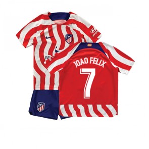 Atletico Madrid Joao Felix #7 babykläder Hemmatröja barn 2022-23 Korta ärmar (+ Korta byxor)
